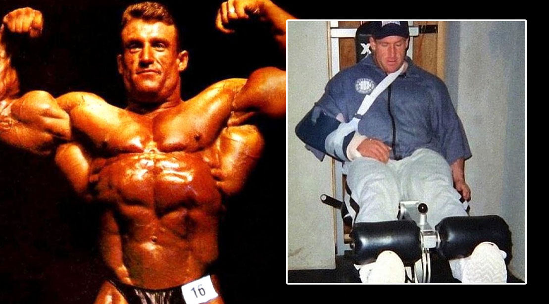 Dorian Yates recovering from an injury and training using the crossover effect