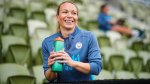 Emma Deakin, the head of Performance Services at MCWFC enjoying a day on the job