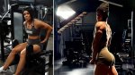 Female bodybuilder Danalinn Bailey shower her upper glutes and sharing her tips for a top shelf booty