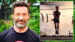 Hugh Jackman performing jump rope exercises on instagram